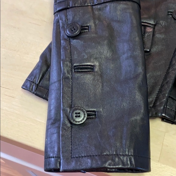 Atos Lombardidi size 42 black leather jacket - Picture 6 of 7